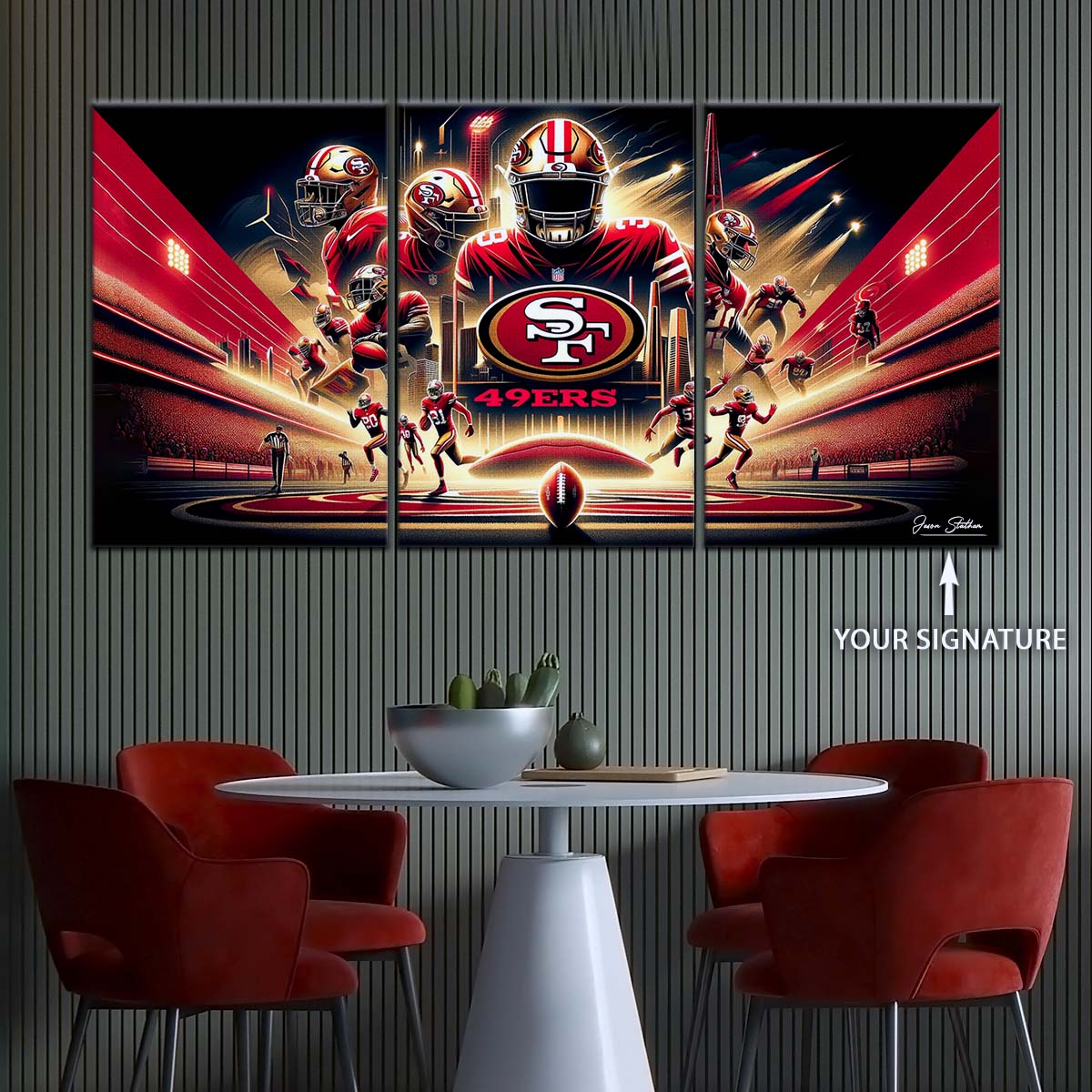 American Football Wall Art - AF5217 - San Francisco 49ers - NFL Super Bowl - American Football Poster - American Football Canvas