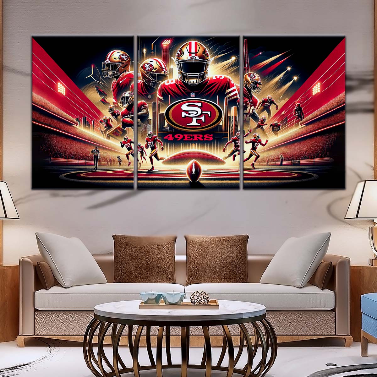 American Football Wall Art - AF5217 - San Francisco 49ers - NFL Super Bowl - American Football Poster - American Football Canvas