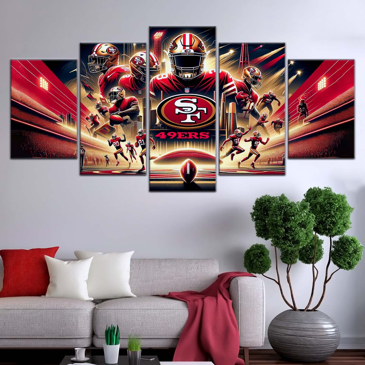 American Football Wall Art - AF5217 - San Francisco 49ers - NFL Super Bowl - American Football Poster - American Football Canvas