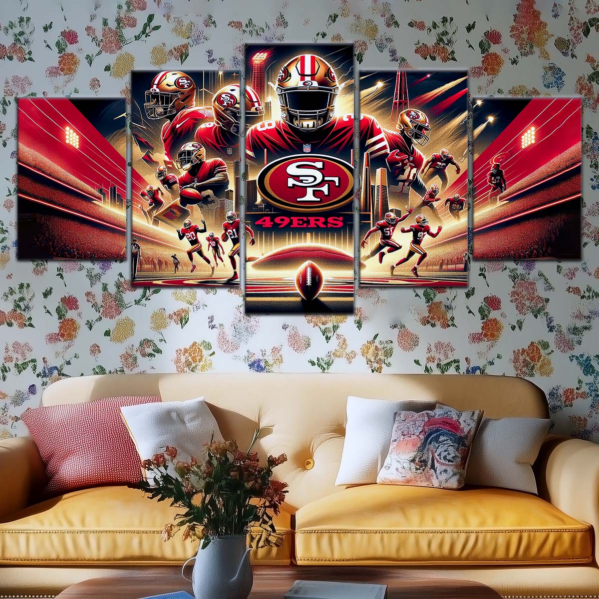 American Football Wall Art - AF5217 - San Francisco 49ers - NFL Super Bowl - American Football Poster - American Football Canvas