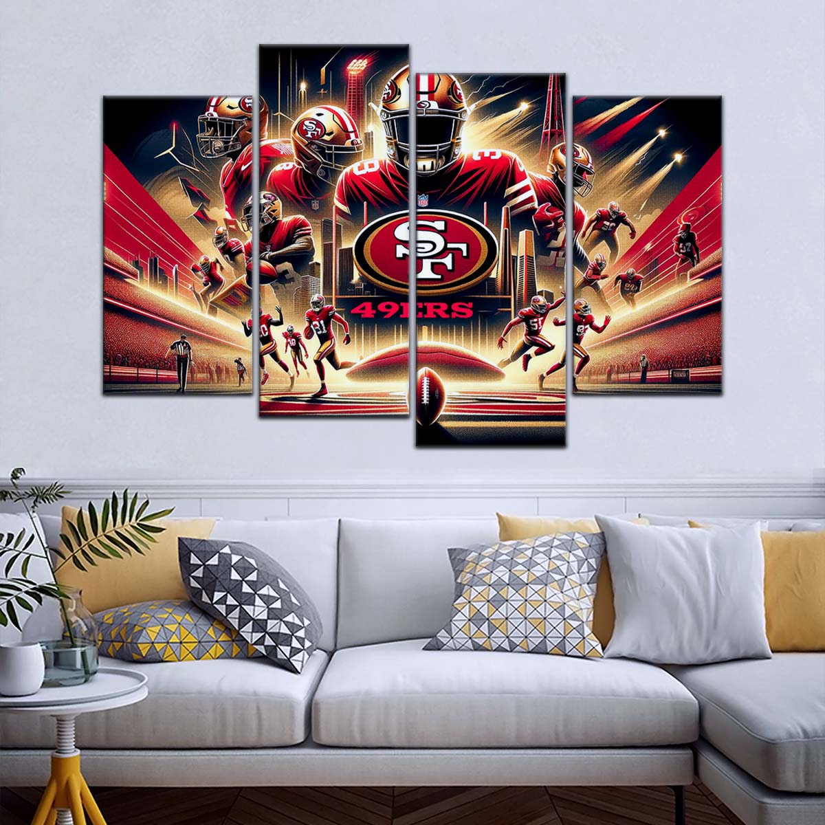 American Football Wall Art - AF5217 - San Francisco 49ers - NFL Super Bowl - American Football Poster - American Football Canvas