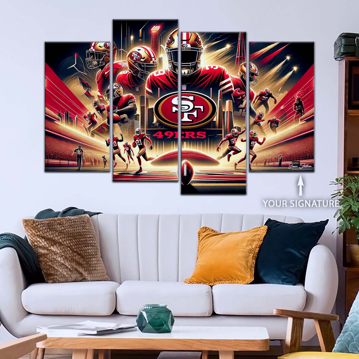 American Football Wall Art - AF5217 - San Francisco 49ers - NFL Super Bowl - American Football Poster - American Football Canvas