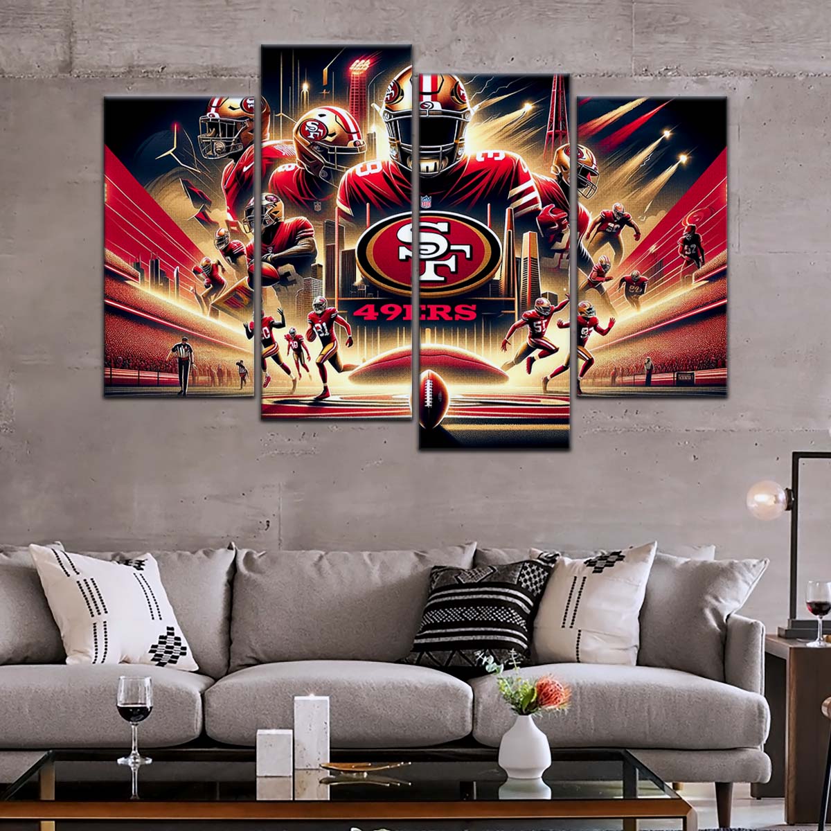 American Football Wall Art - AF5217 - San Francisco 49ers - NFL Super Bowl - American Football Poster - American Football Canvas