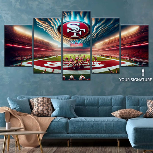 American Football Wall Art - AF5218 - San Francisco 49ers - Stadium NFL Football - American Football Poster - American Football Canvas