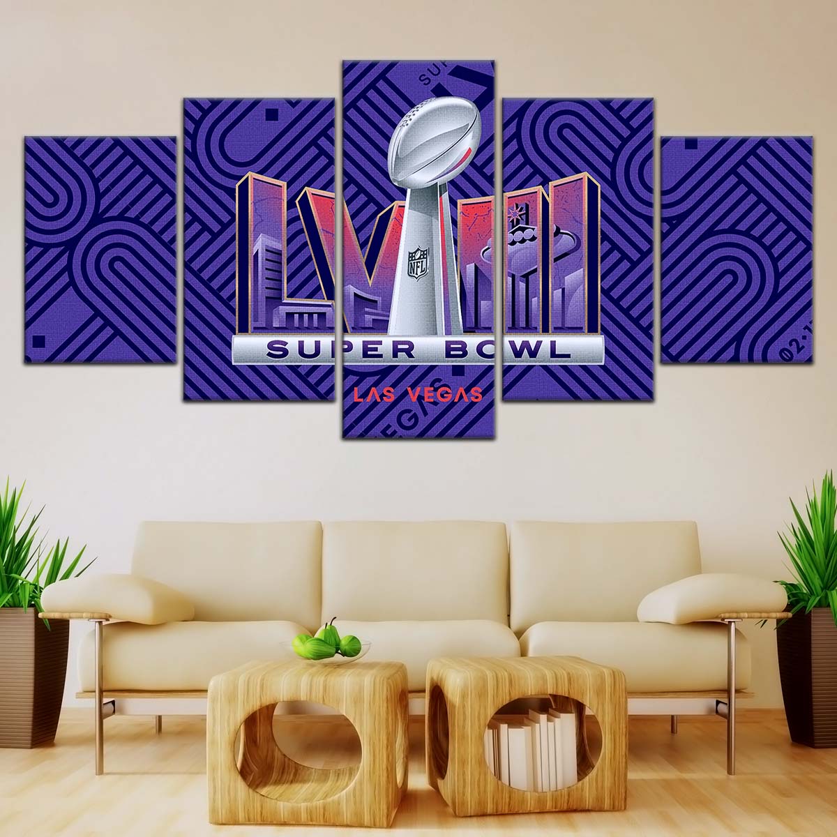 American Football Wall Art - AF5223 - Super Bowl LVII - NFL Football Championship - American Football Poster - American Football Canvas