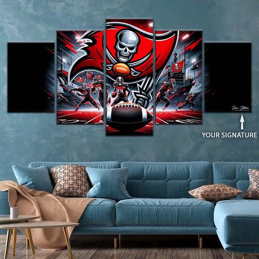 American Football Canvas Wall Art - AF5224 - Tampa Bay Buccaneers - NFL Football Super Bowl Team