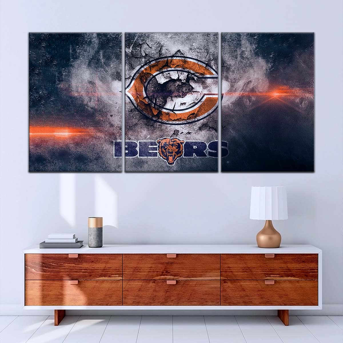 American Football Canvas Wall Art - AF5234 - Chicago Bears - NFL Teams