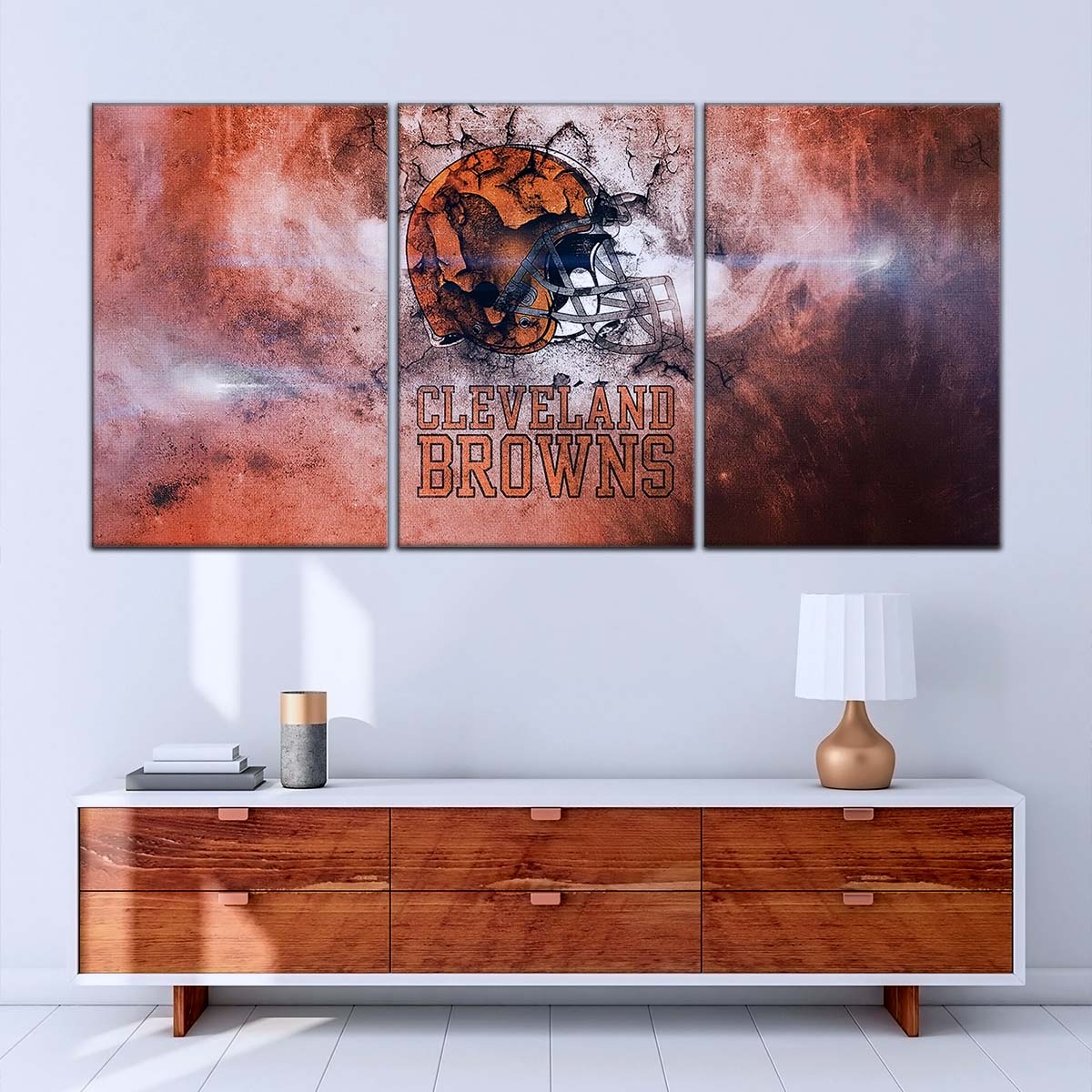 American Football Canvas Wall Art - AF5236 - Cleveland Browns - NFL Teams
