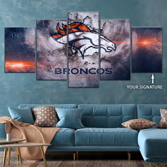 American Football Wall Art - AF5238 - Denver Broncos - NFL Football Team - American Football Poster - American Football Canvas