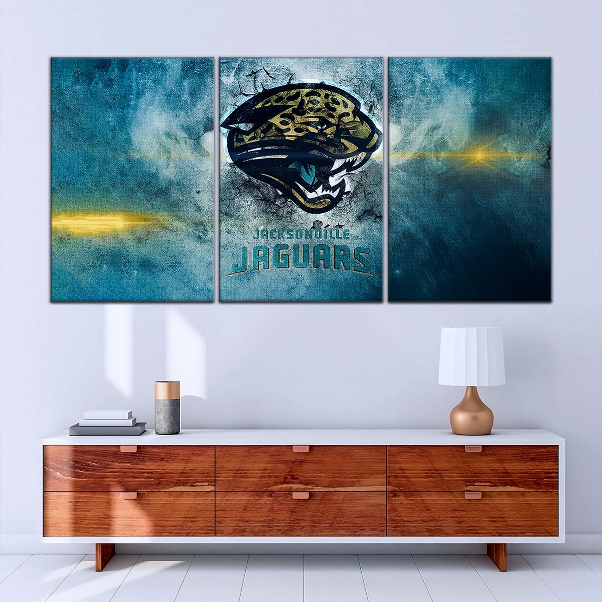 American Football Canvas Wall Art - AF5243 - Jacksonville Jaguars - NFL Teams