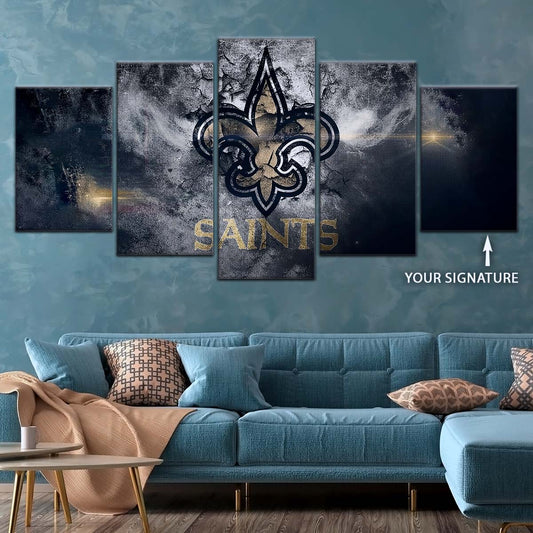 American Football Canvas Wall Art - AF5248 - New Orleans Saints - NFL Teams