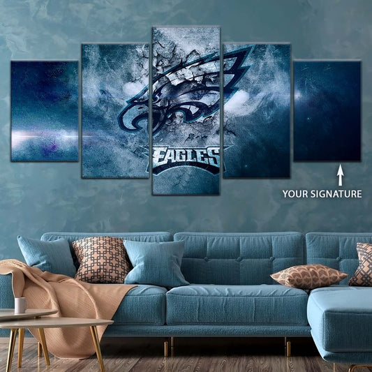American Football Canvas Wall Art - AF5252 - Philadelphia Eagles - NFL Teams
