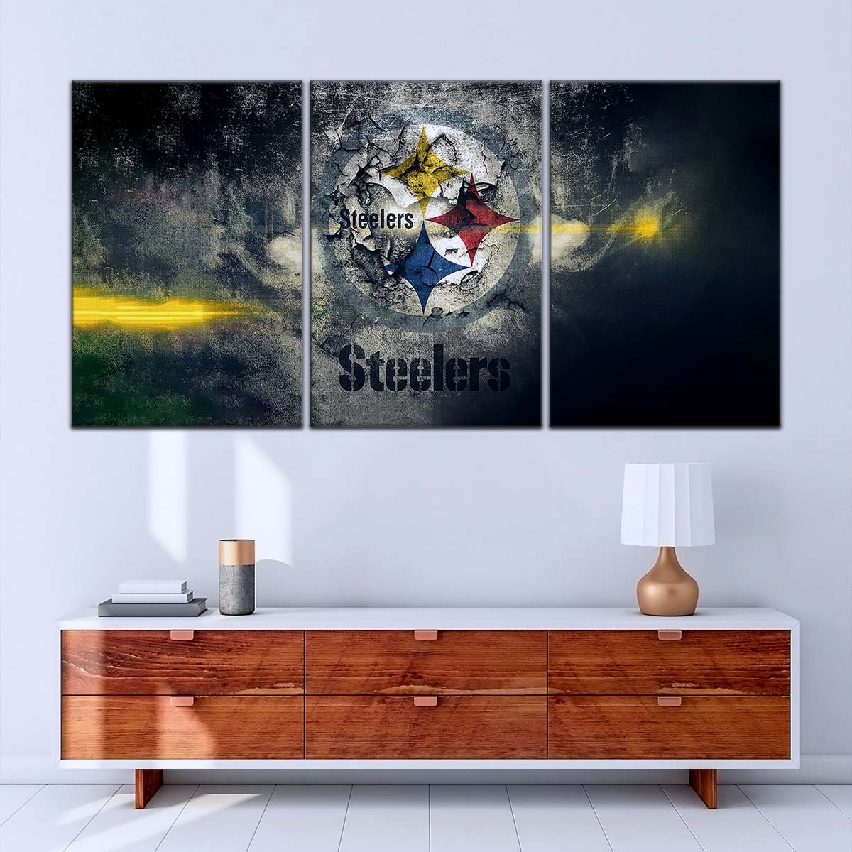 American Football Canvas Wall Art - AF5253 - Pittsburgh Steelers - NFL Teams
