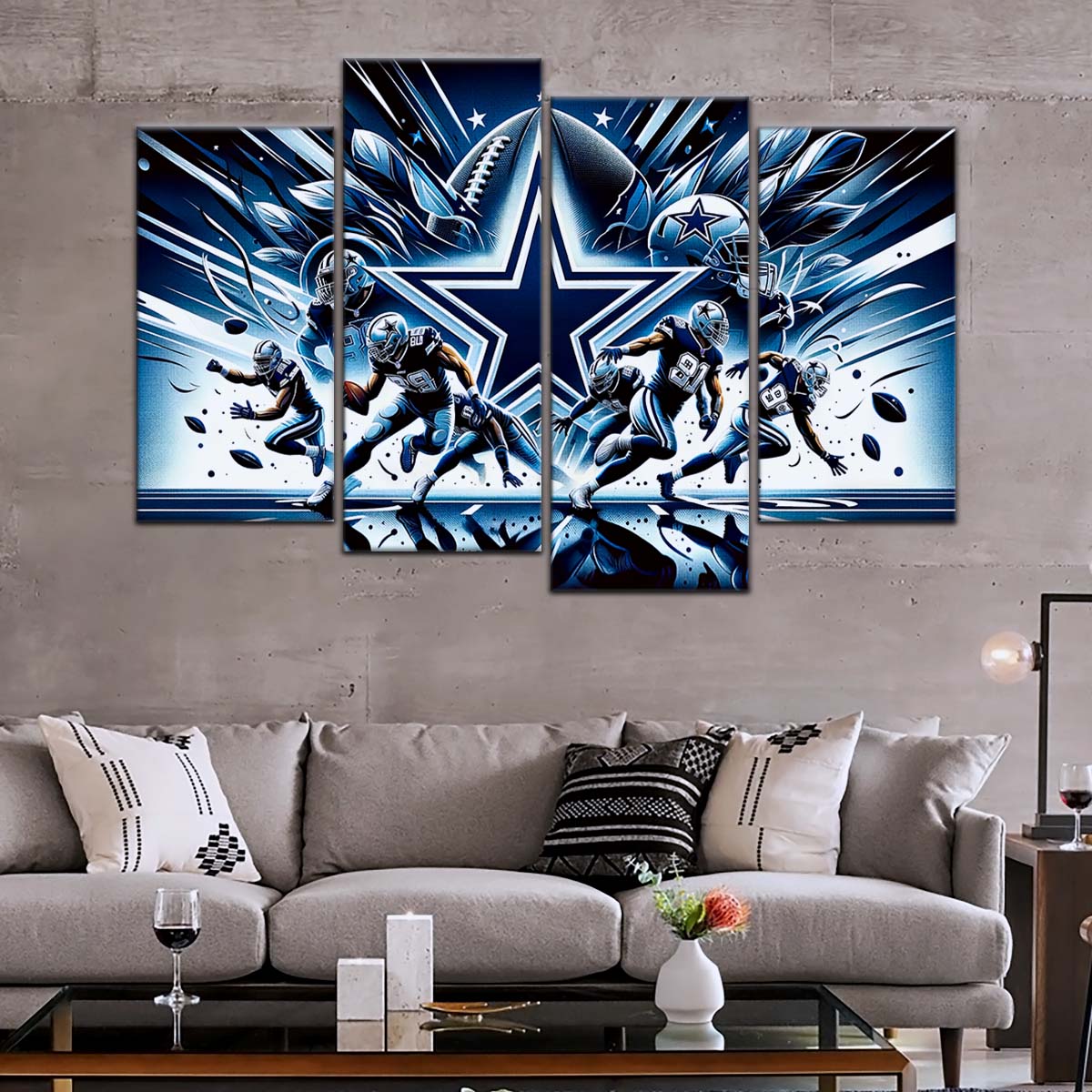 American Football Wall Art - AF5174 - Dallas Cowboys - NFL Football Team - American Football Poster - American Football Canvas