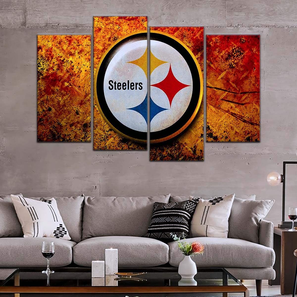 American Football Wall Art - AF5213 - Pittsburgh Steelers - Power & Passion - NFL Football Team - American Football Poster - American Football Canvas