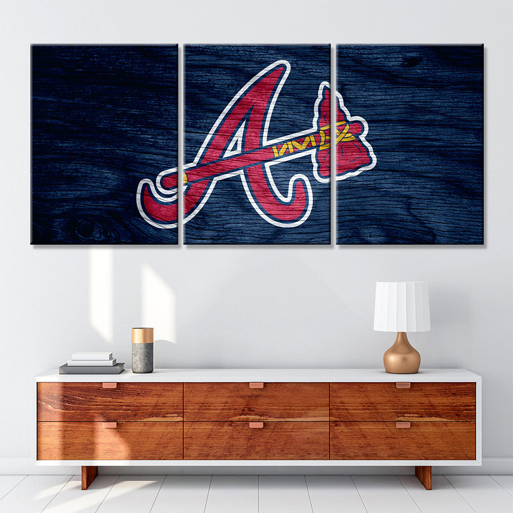 Baseball Wall Art - BB5023 - Atlanta Braves Baseball - Baseball Poster - Baseball Canvas
