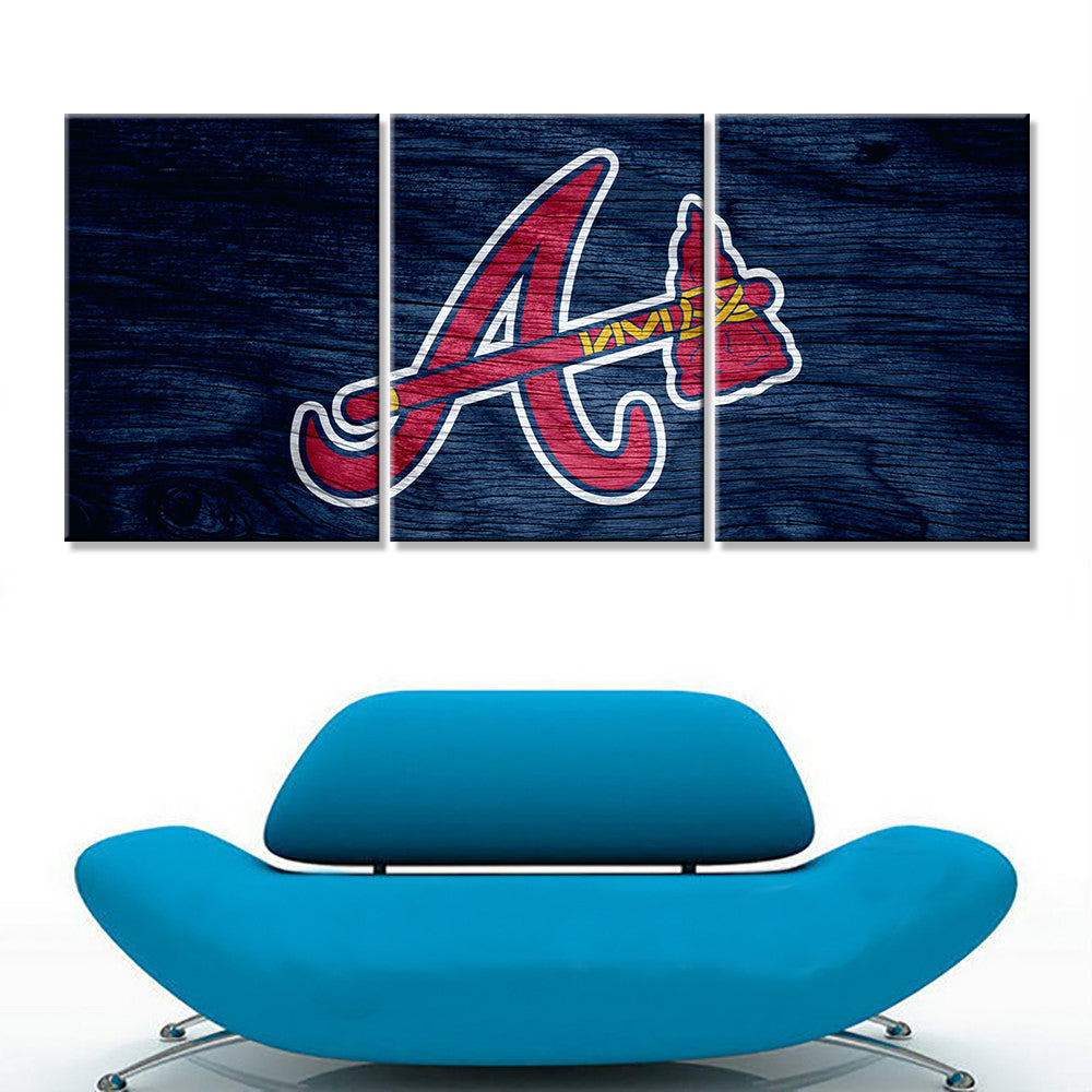 Baseball Wall Art - BB5023 - Atlanta Braves Baseball - Baseball Poster - Baseball Canvas