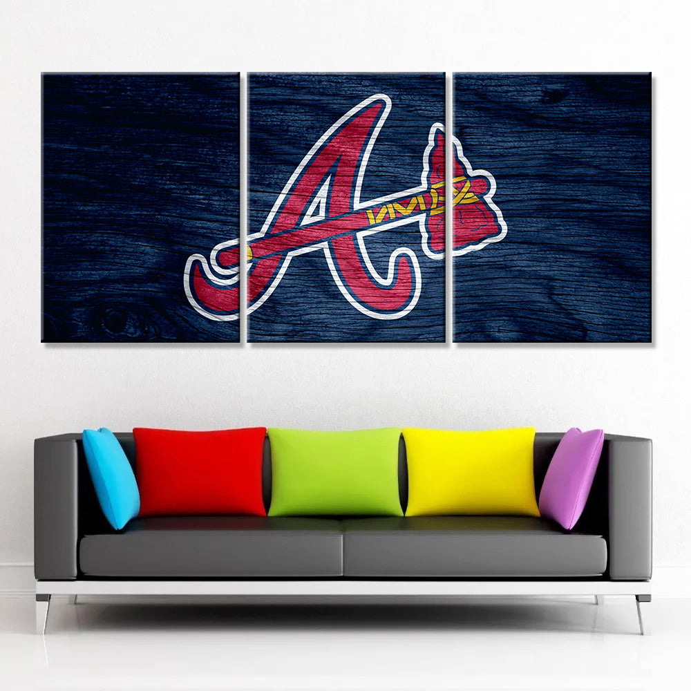 Baseball Wall Art - BB5023 - Atlanta Braves Baseball - Baseball Poster - Baseball Canvas