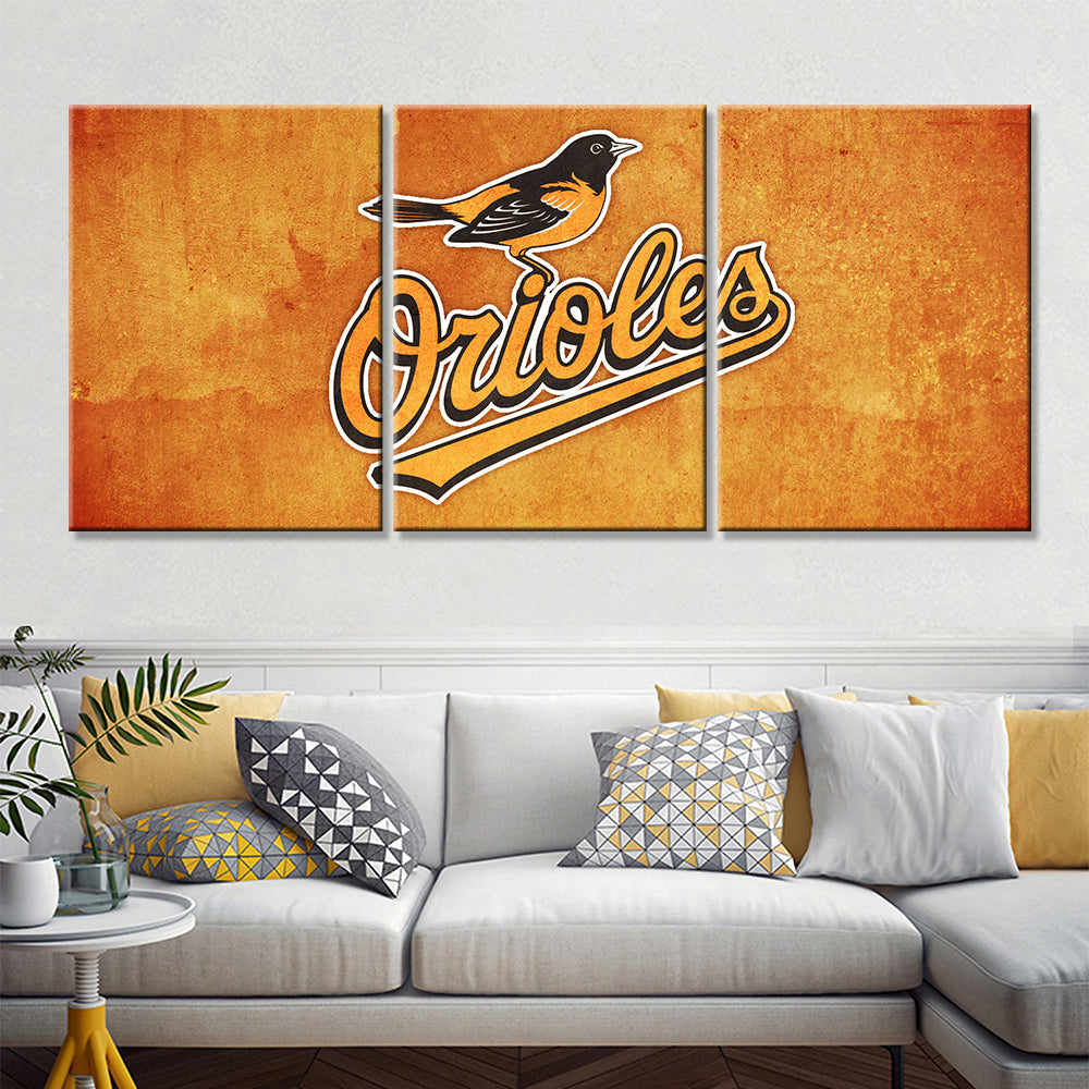 Baseball Wall Art - BB5024 - Baltimore Orioles Baseball - Baseball Poster - Baseball Canvas
