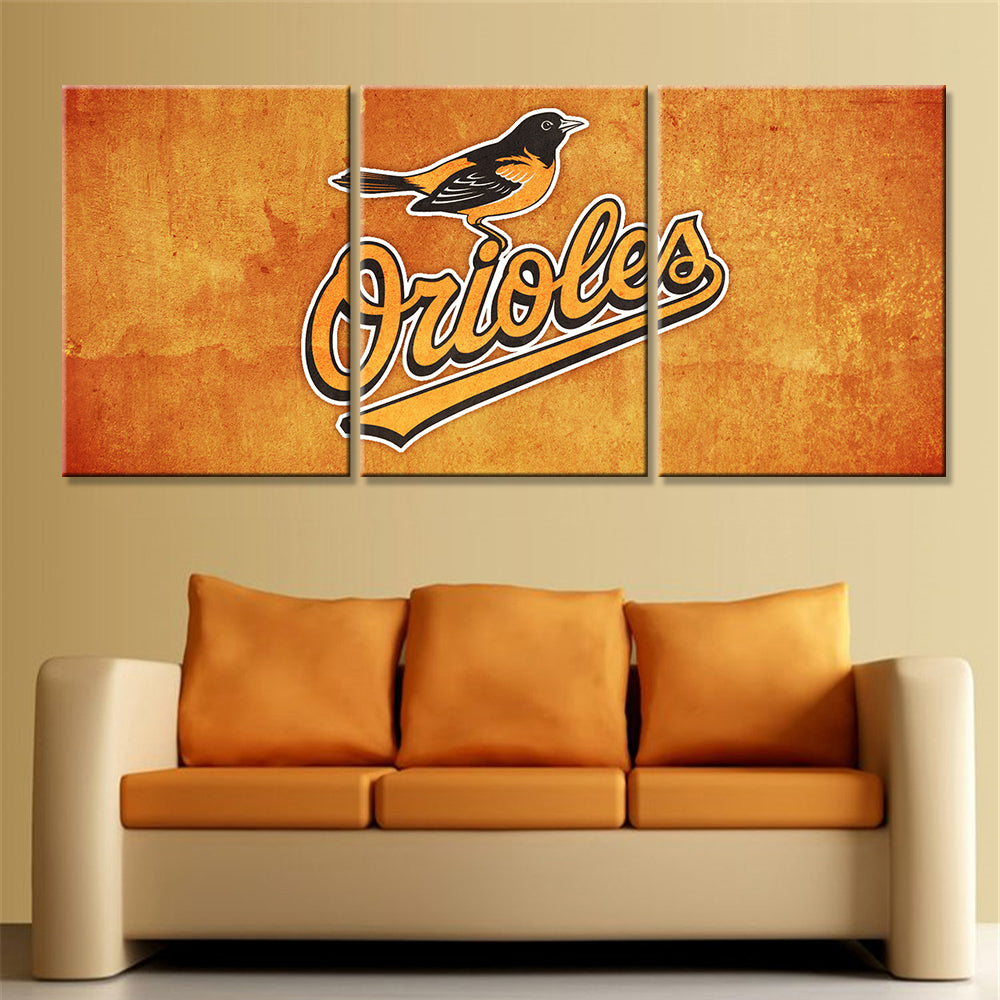 Baseball Wall Art - BB5024 - Baltimore Orioles Baseball - Baseball Poster - Baseball Canvas