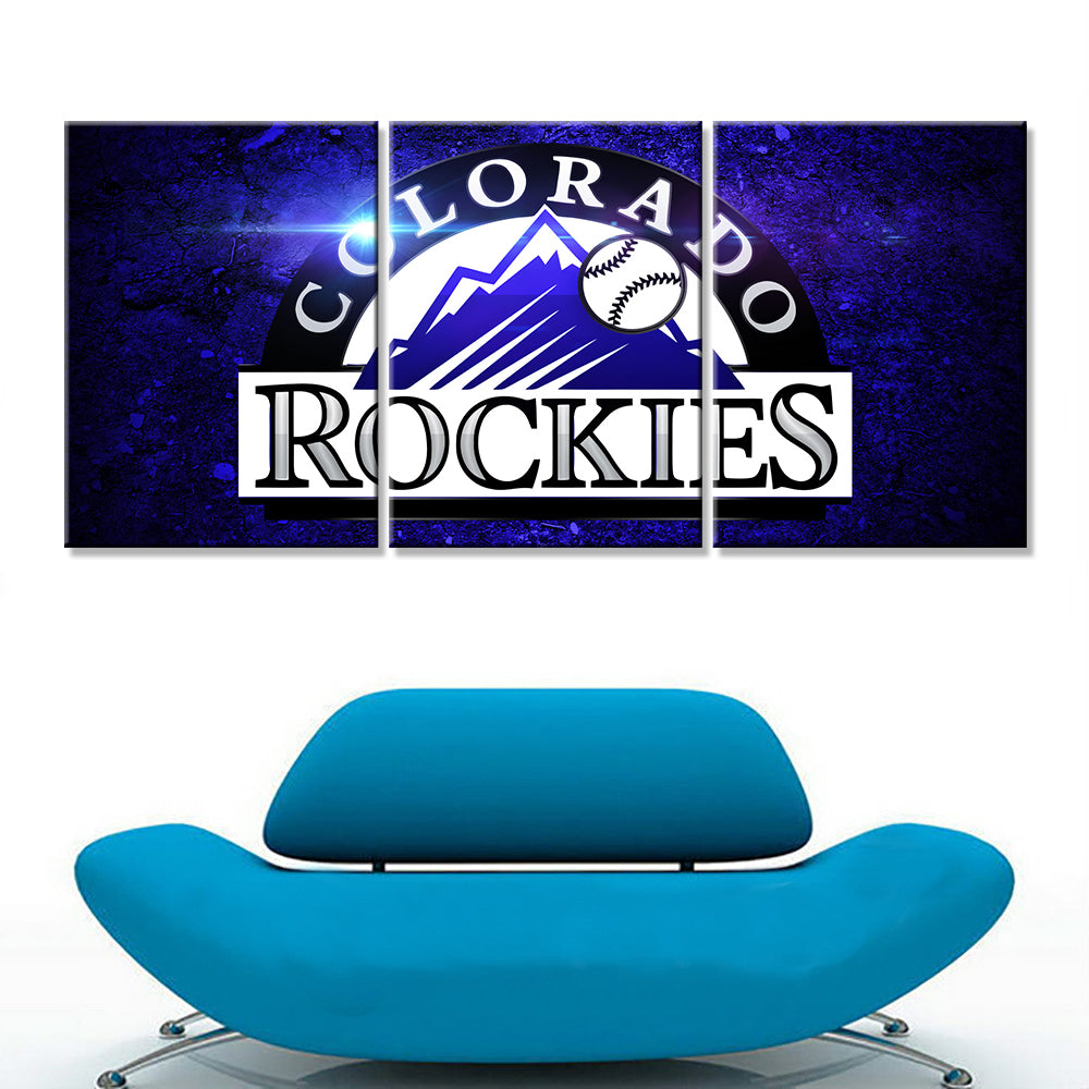 Baseball Wall Art - BB5025 - Colorado Rockies - Baseball Poster - Baseball Canvas