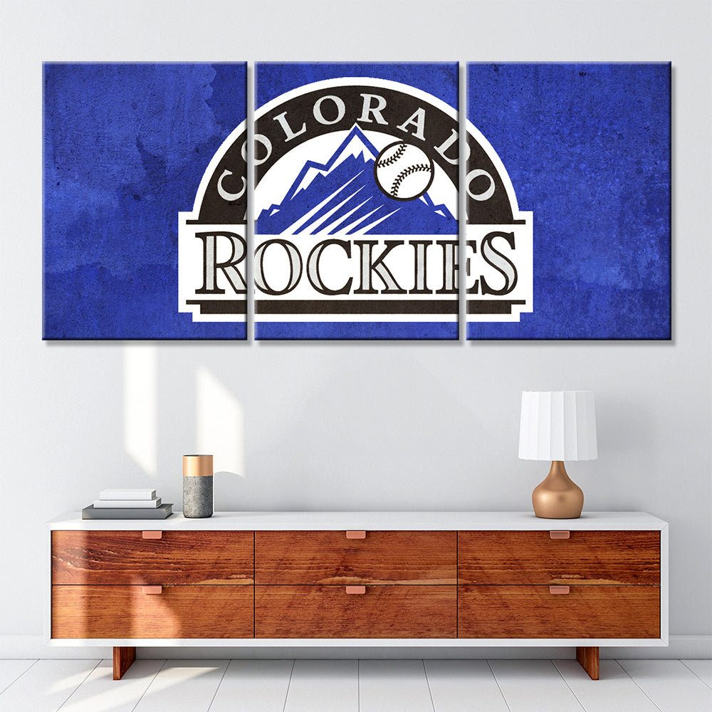 Baseball Wall Art - BB5026 - Colorado Rockies - Baseball Poster - Baseball Canvas