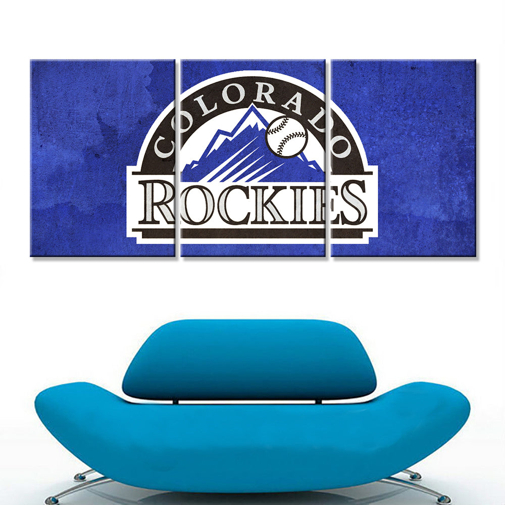 Baseball Wall Art - BB5026 - Colorado Rockies - Baseball Poster - Baseball Canvas