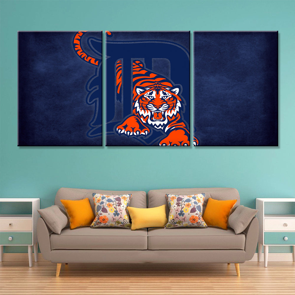 Baseball Wall Art - BB5027 - Detroit Tigers - Baseball Poster - Baseball Canvas