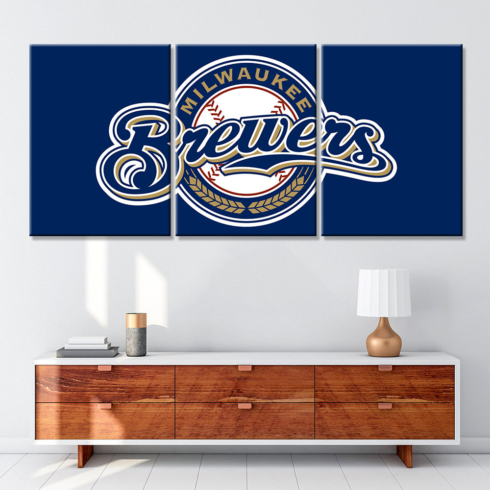 Baseball Wall Art - BB5030 - Milwaukee Brewers - Baseball Poster - Baseball Canvas