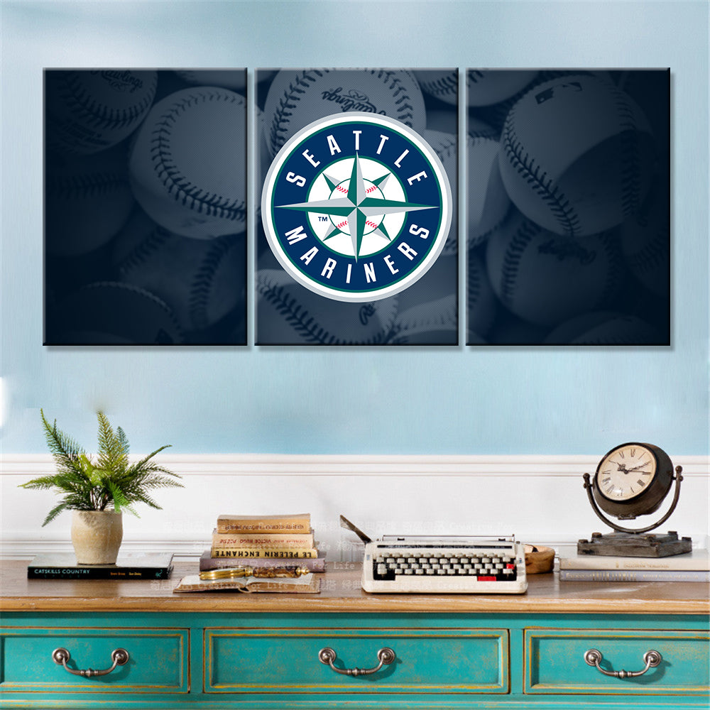 Baseball Wall Art - BB5034 - Seattle Mariners - Baseball Poster - Baseball Canvas