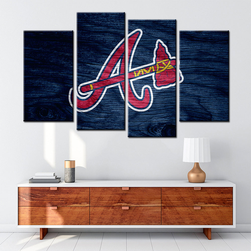Baseball Wall Art - BB5023 - Atlanta Braves Baseball - Baseball Poster - Baseball Canvas