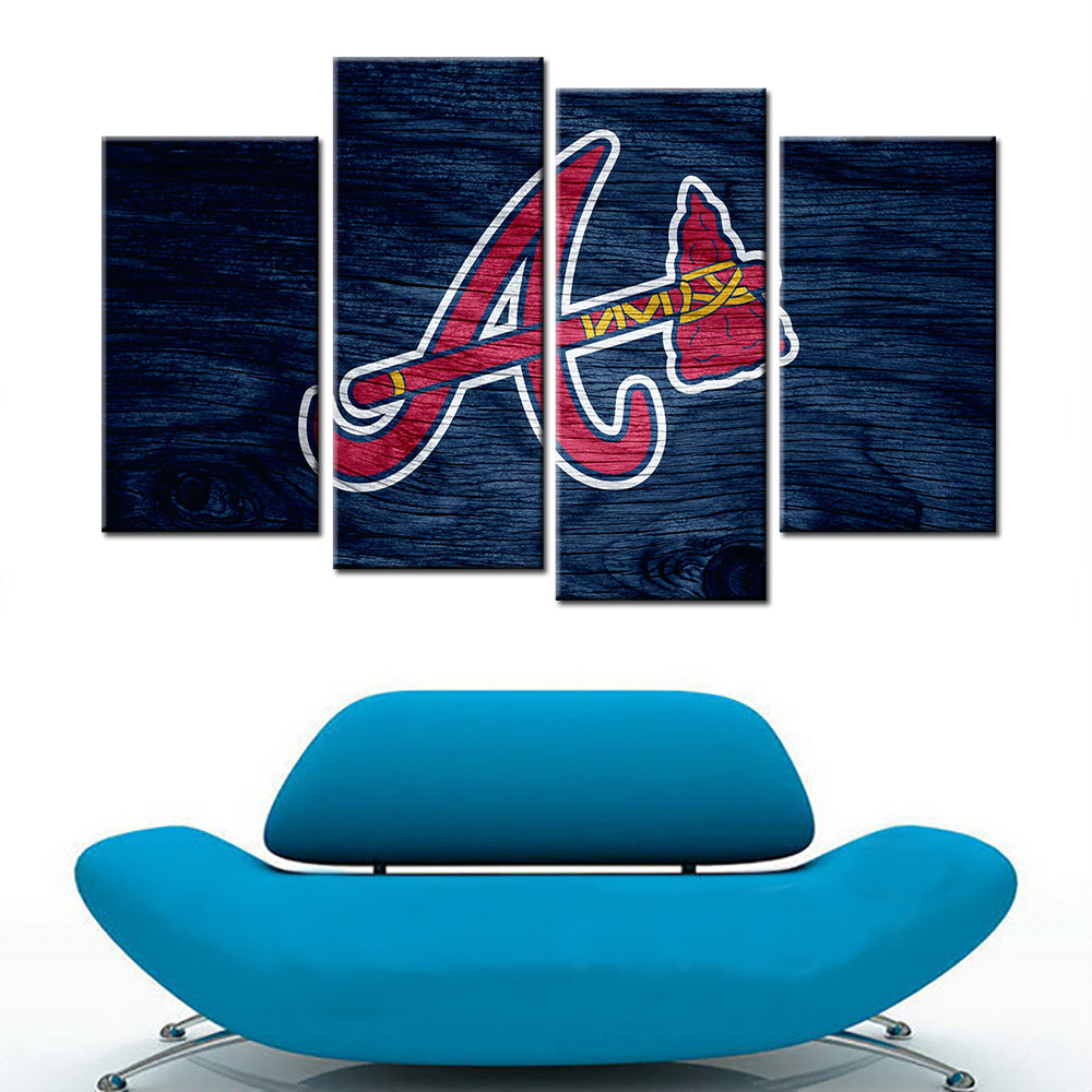 Baseball Wall Art - BB5023 - Atlanta Braves Baseball - Baseball Poster - Baseball Canvas