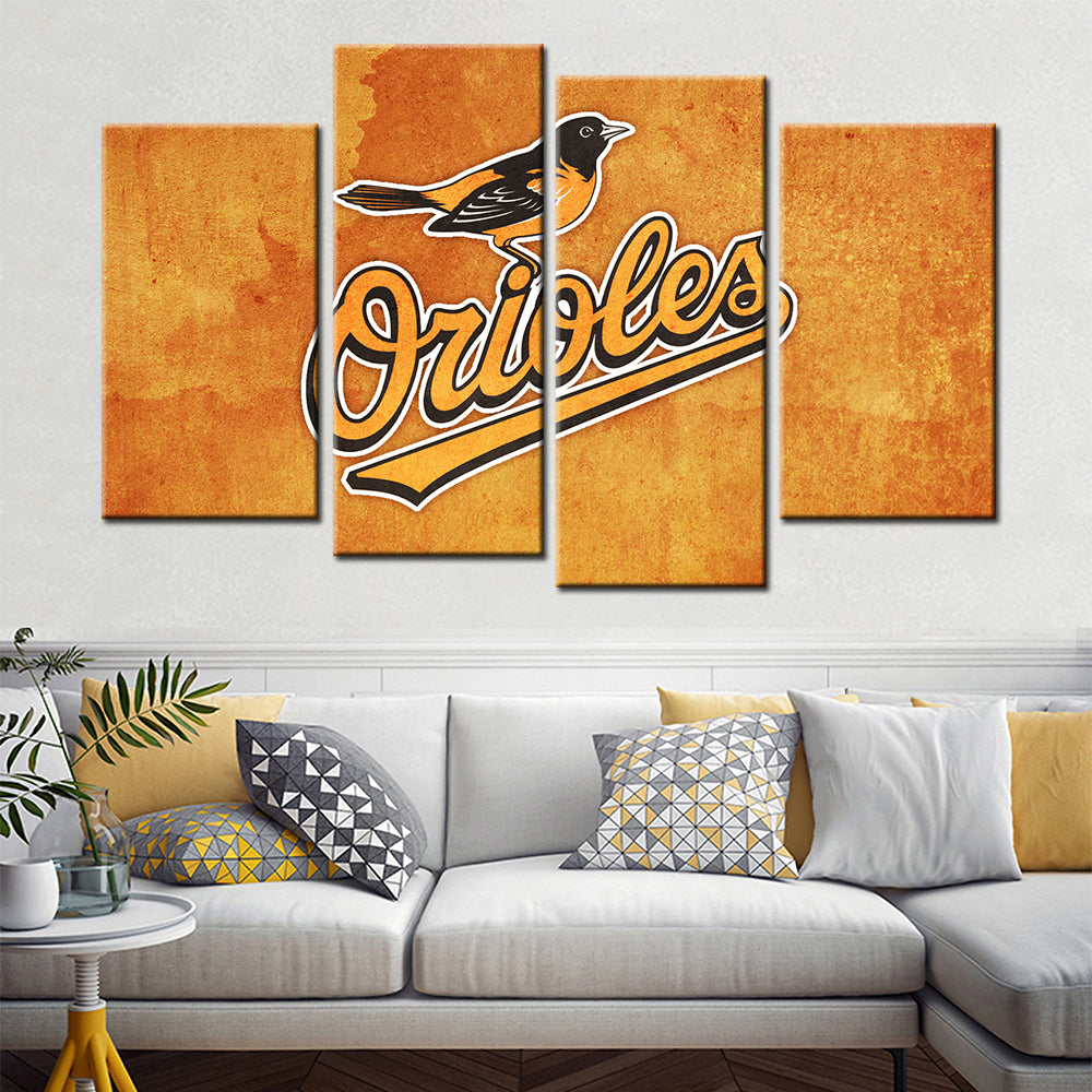 Baseball Wall Art - BB5024 - Baltimore Orioles Baseball - Baseball Poster - Baseball Canvas