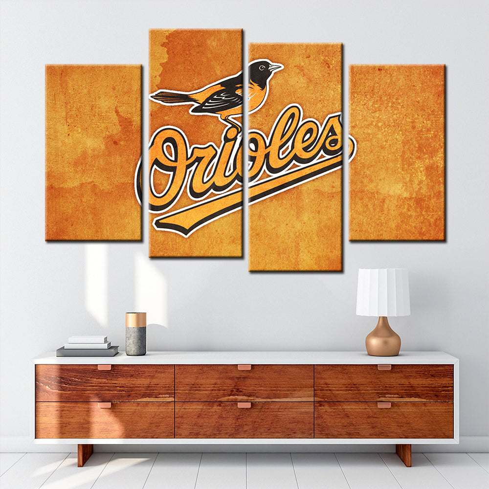 Baseball Wall Art - BB5024 - Baltimore Orioles Baseball - Baseball Poster - Baseball Canvas