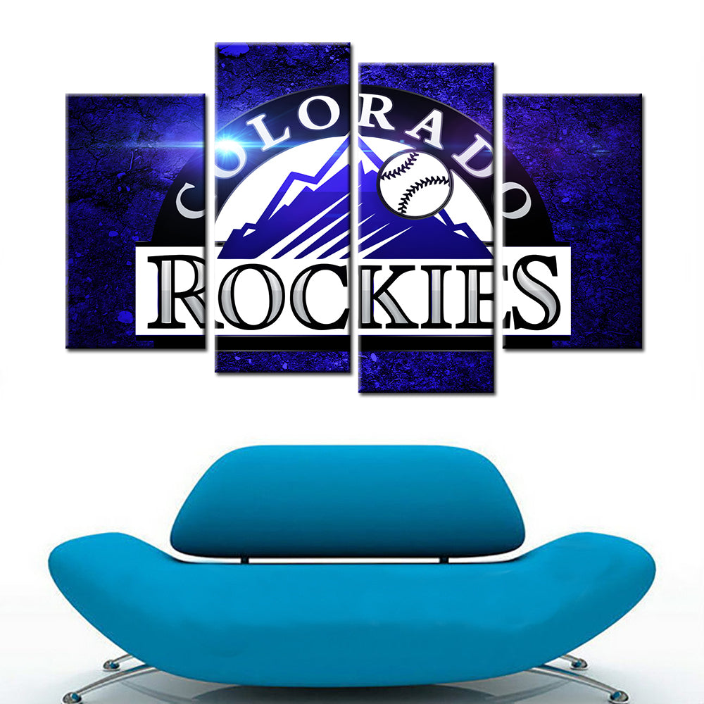 Baseball Wall Art - BB5025 - Colorado Rockies - Baseball Poster - Baseball Canvas