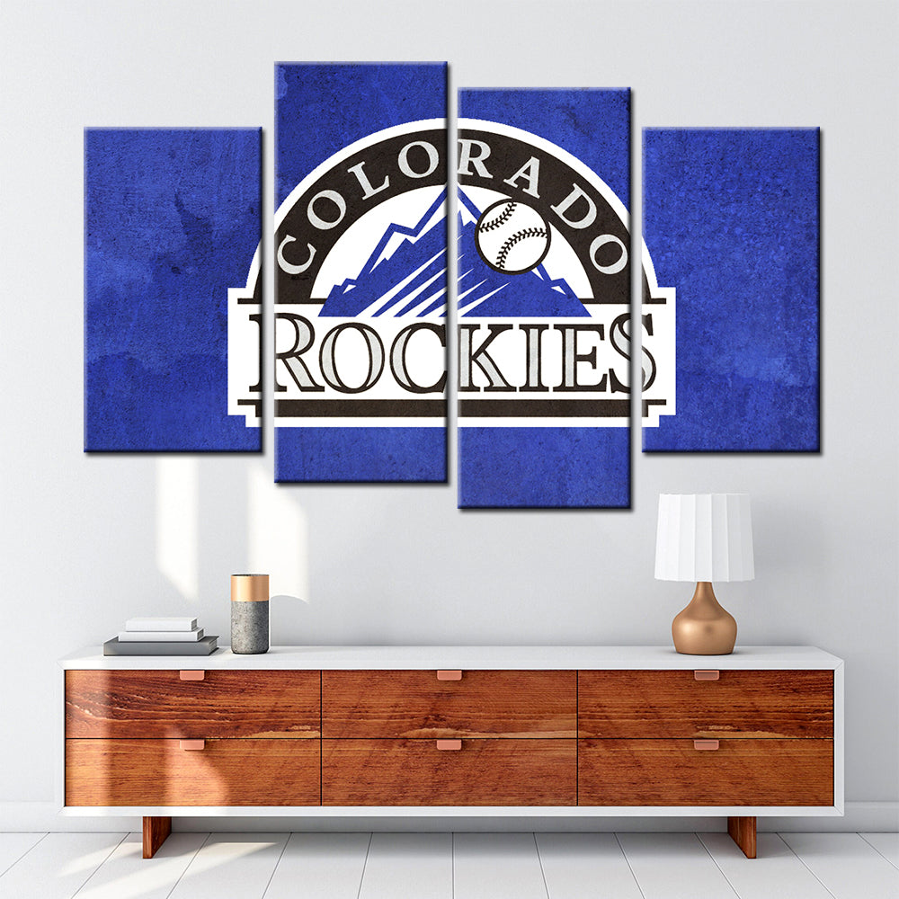 Baseball Wall Art - BB5026 - Colorado Rockies - Baseball Poster - Baseball Canvas
