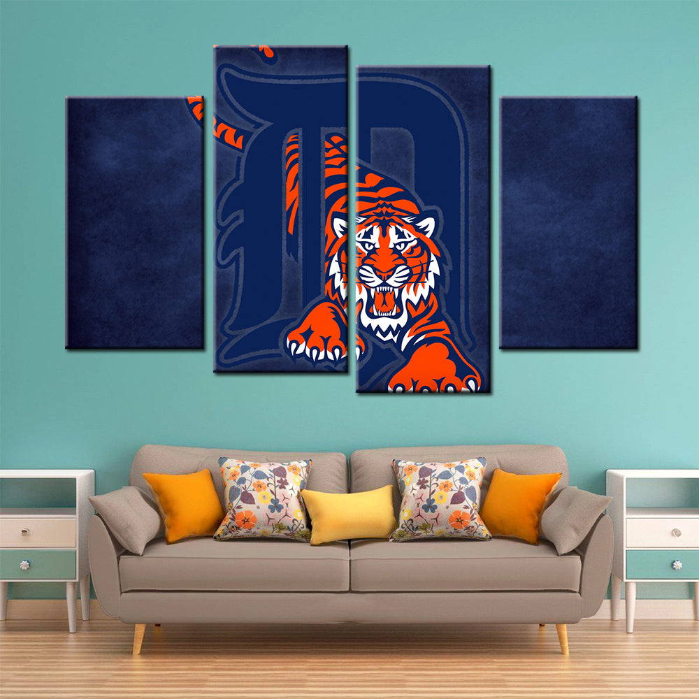 Baseball Wall Art - BB5027 - Detroit Tigers - Baseball Poster - Baseball Canvas