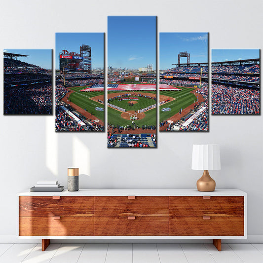 Baseball Canvas Wall Art - BB5017 - Citizens Bank Park - Philadelphia Phillies