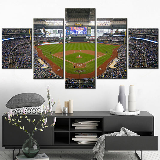 Baseball Canvas Wall Art - BB5019 - American Family Field - Home of Your Milwaukee Brewers