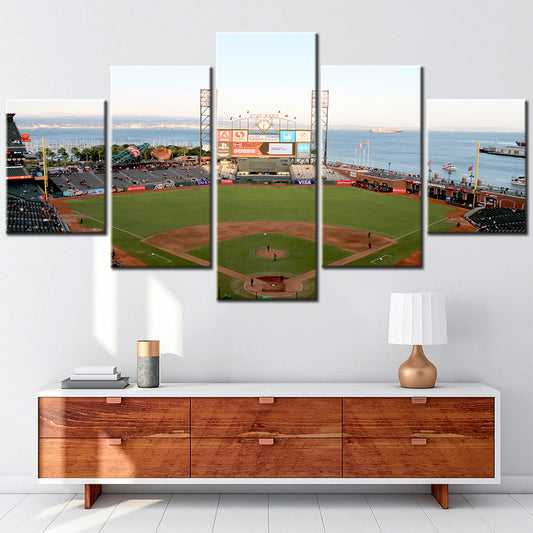 Baseball Canvas Wall Art - BB5021 - Oracle Park - Home of the San Francisco Giants