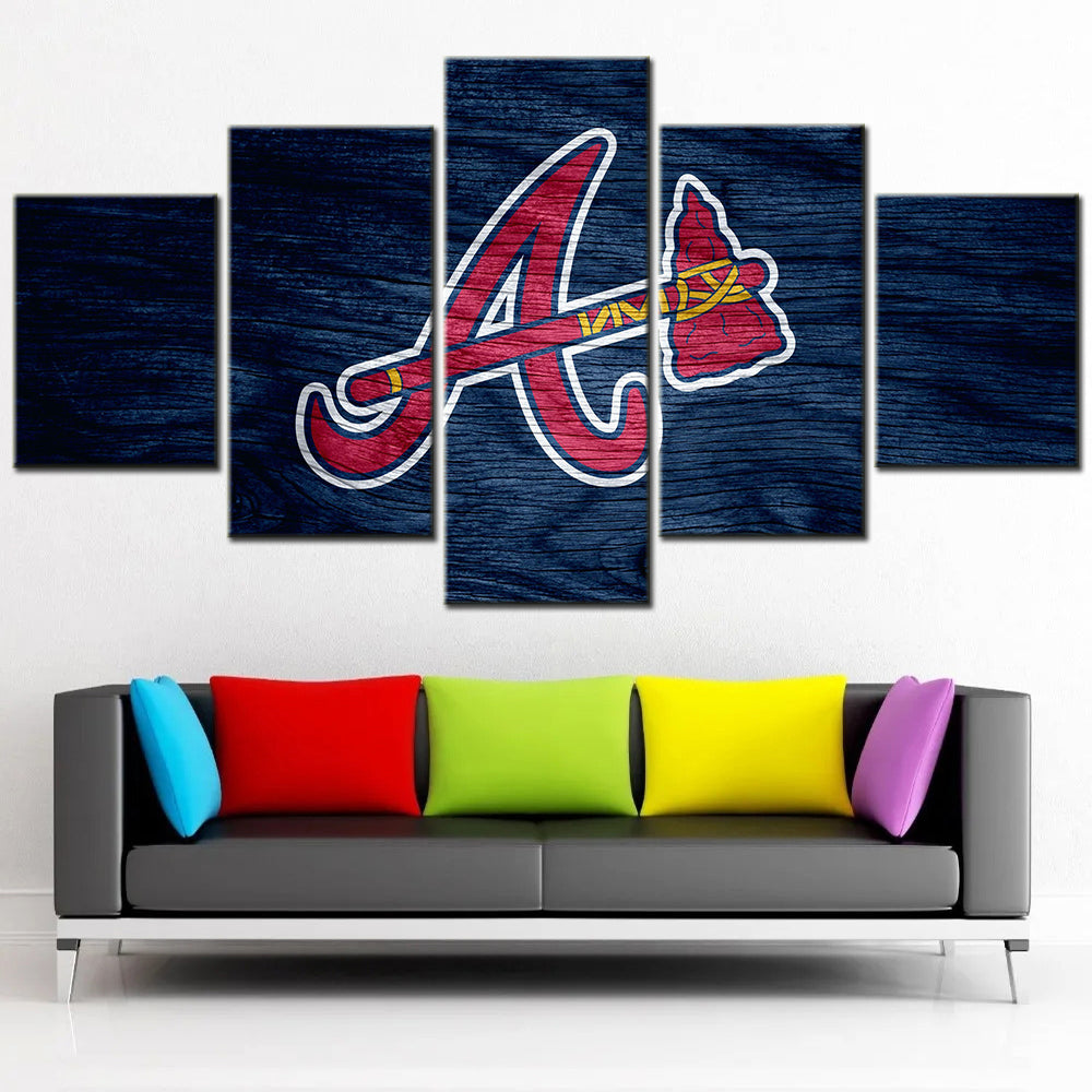 Baseball Wall Art - BB5023 - Atlanta Braves Baseball - Baseball Poster - Baseball Canvas