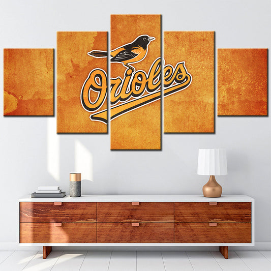 Baseball Canvas Wall Art - BB5024 - Baltimore Orioles Baseball