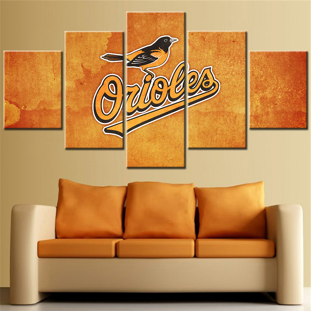 Baseball Wall Art - BB5024 - Baltimore Orioles Baseball - Baseball Poster - Baseball Canvas