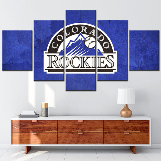 Baseball Canvas Wall Art - BB5026 - Colorado Rockies
