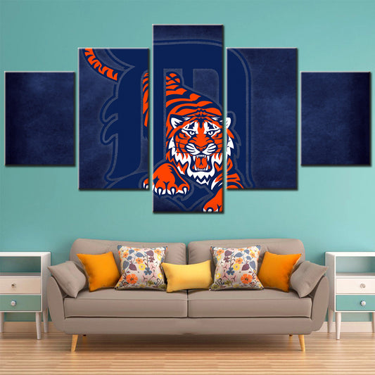 Baseball Wall Art - BB5027 - Detroit Tigers - Baseball Poster - Baseball Canvas