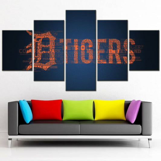 Baseball Canvas Wall Art - BB5028 - Detroit Tigers