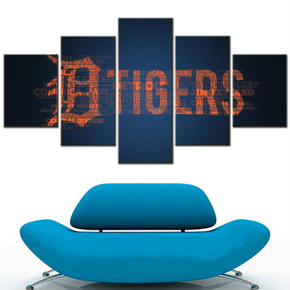 Baseball Wall Art - BB5028 - Detroit Tigers - Baseball Poster - Baseball Canvas