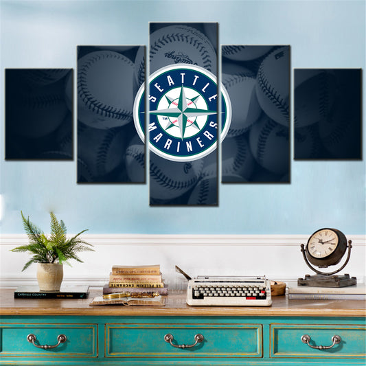 Baseball Wall Art - BB5034 - Seattle Mariners - Baseball Poster - Baseball Canvas