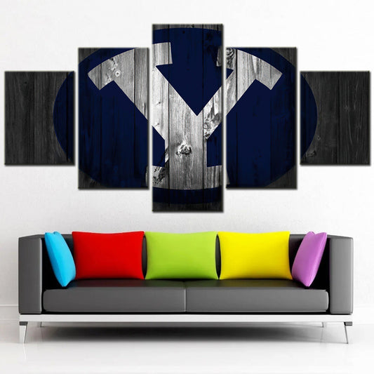 Baseball Canvas Wall Art - BB5008 - BYU Cougars Baseball