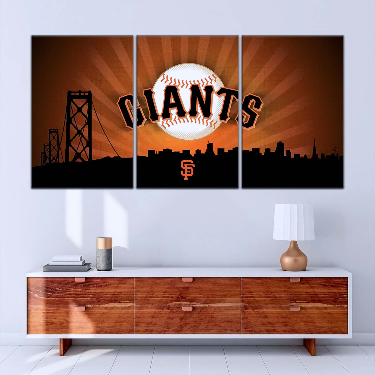 Baseball Canvas Wall Art - BB5037 - San Francisco Giants Sports